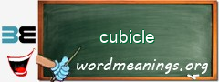 WordMeaning blackboard for cubicle